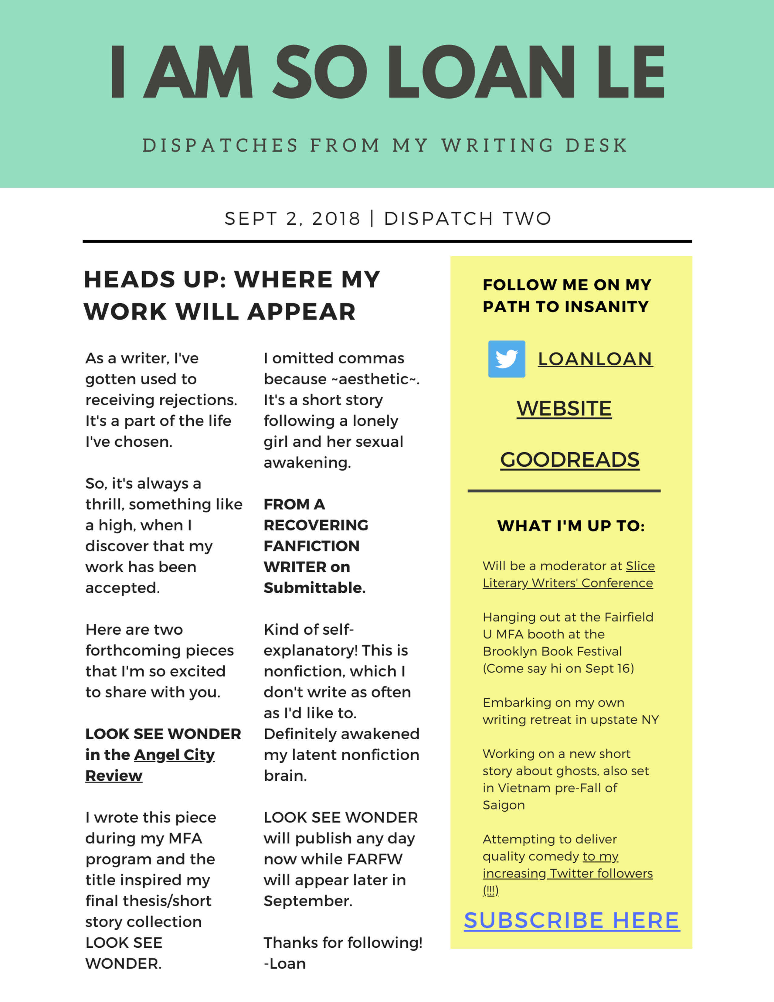 I AM SO LOAN LE_ DISPATCH TWO